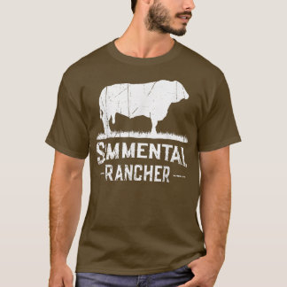 Camiseta Campesino agricultor Simmental Rancher