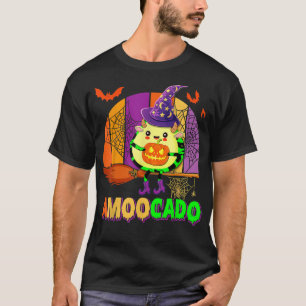 Camiseta Campesino de aguacate Halloween Bruja divertida ag