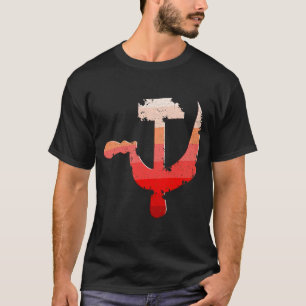 Camiseta Campesino De Trabajadores Dura De Hammer Y Sickle