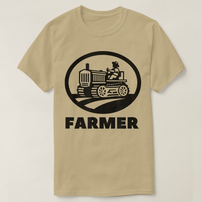 Camiseta Campesino de Tractor de vida para granjas agrícola (Diseño del anverso)