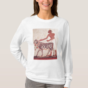Camiseta Campesino llevando una vaca a sacrificar