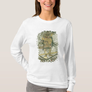 Camiseta Campesino que lleva una oveja y una cesta de queso