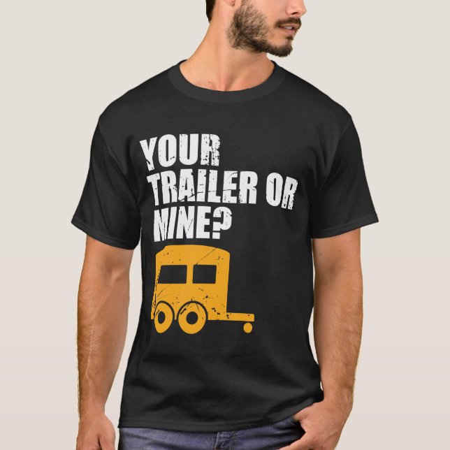 Camiseta ¿Campesino sureño divertido su remolque o mina? (Anverso)