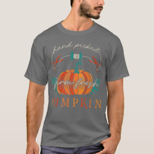 Camiseta Campesinos cosecharon calabazas frescas gracias a