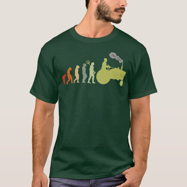 Camiseta Campesinos de la evolución de camisas granjas gran (Anverso)