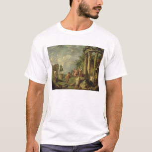 Camiseta Campesinos entre las ruinas romanas, 1743 (aceite