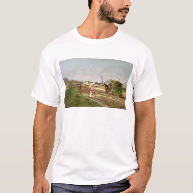 Camiseta Campesinos que recogen la caña de azúcar (Anverso)