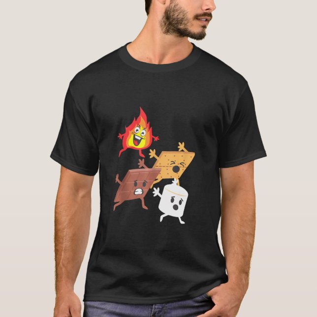 Camiseta Campfire Chasing Smores  S'mores  Camping (Anverso)