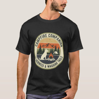 Camiseta Campfire Companion Wilderness & Wagling Tails Vint