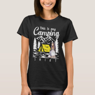 Camiseta Campfire Hound Afghan Esto Es Mi Camping