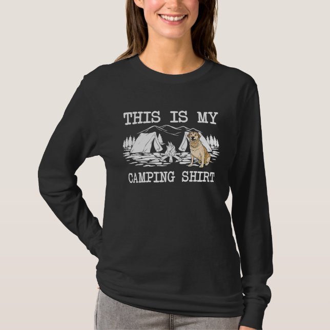Camiseta Campfire Labrador Retriever Dog This Is My Camping (Anverso)