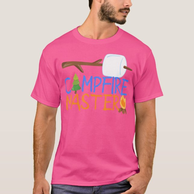 Camiseta Campfire Master Dad Camping Shirt Camp S'Mores Bon (Anverso)