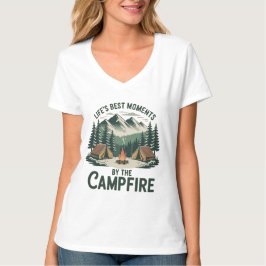 Camiseta Campfire Moments Vintage Mountain Scene | Women’s