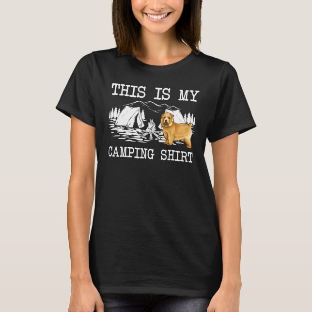 Camiseta Campfire Norwich Terrier Perro Este Es Mi Camping (Anverso)