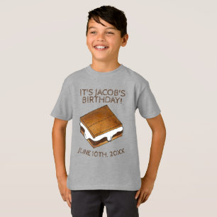Camiseta Campfire S'mores Marshmallow Smores Fiesta de cump