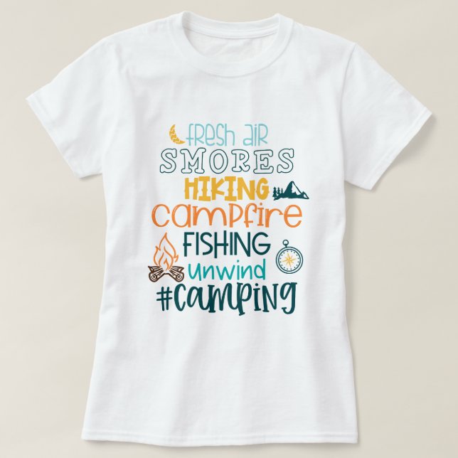 Camiseta Camping (Diseño del anverso)