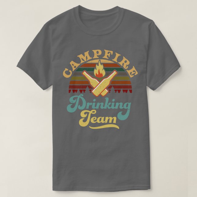 Camiseta Camping 1 del equipo de bebederos (Diseño del anverso)