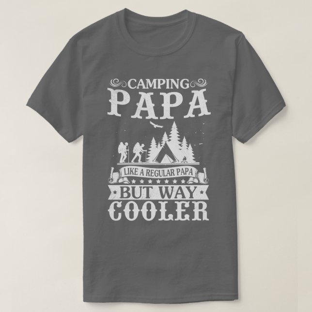 Camiseta Camping A Papá Le Gusta El Papa Regular Pero El Ca (Diseño del anverso)