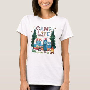 Camiseta Camping acuarela de Camp Life
