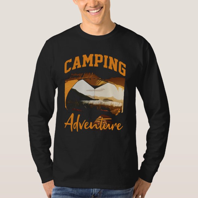 Camiseta Camping Adventure Inspirational Amusing Camping Qu (Anverso)