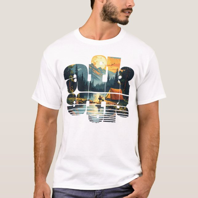 Camiseta Camping afk Mens (Anverso)