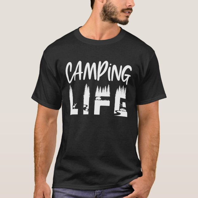 Camiseta Camping al aire libre (Anverso)