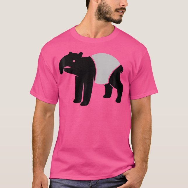 Camiseta Camping al aire libre con imágenes de Tapir en Mal (Anverso)