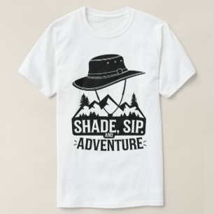 Camiseta Camping al aire libre Gorra Montañas Aventura Arte