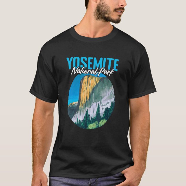 Camiseta Camping al aire libre Montaña Hike Yosemite Park (Anverso)