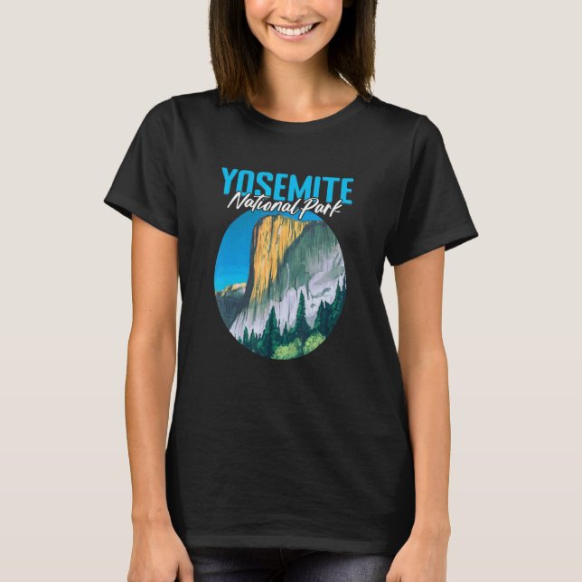 Camiseta Camping al aire libre Montaña Hike Yosemite Park (Anverso)