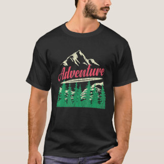 Camiseta Camping al aire libre Retro Adventure