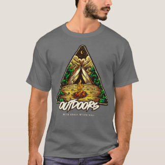Camiseta Camping al aire libre Wild About Wilderness
