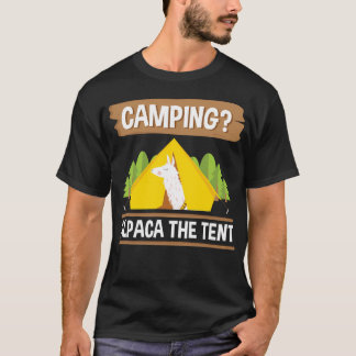 Camiseta Camping Alpaca La Cuta De Tiendas