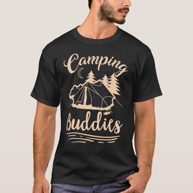Camiseta Camping amigos para la vida Caravan trailer RV (Anverso)
