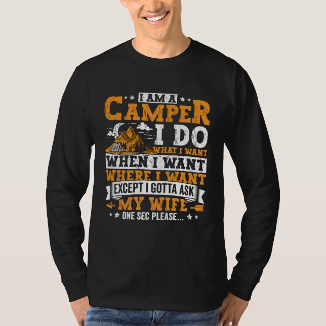 Camiseta Camping Apparel Camper Outdoor Travel for Men  1 (Anverso)