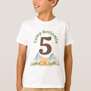 Camiseta Camping Birthday Shirt