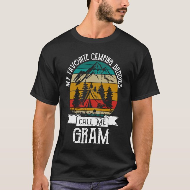 Camiseta Camping Buddies Call Me Camping Gram Camper (Anverso)
