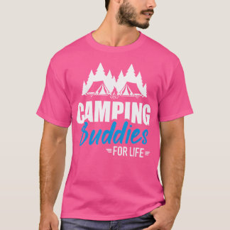 Camiseta Camping Buddies Para La Vida