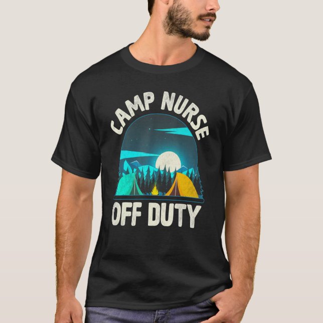 Camiseta Camping Camp Nurs Off Duty Camper (Anverso)