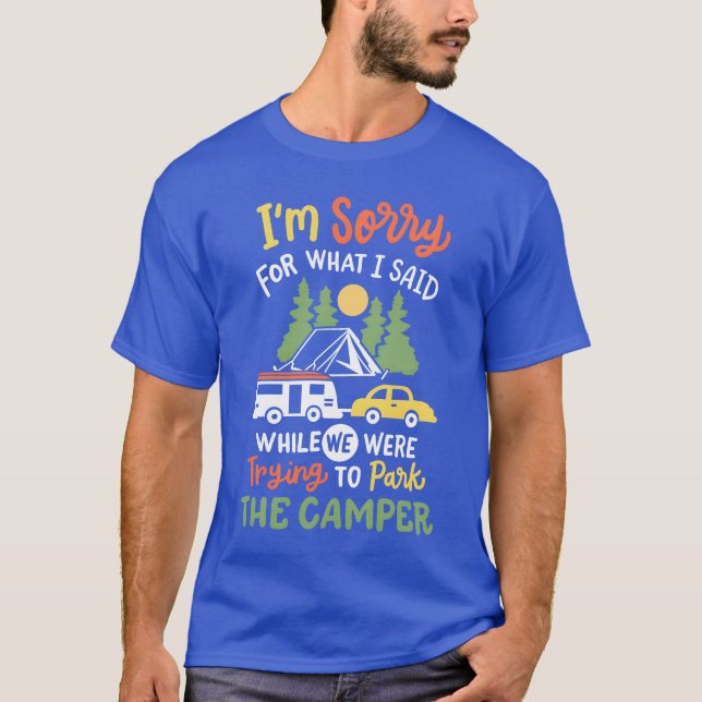 Camiseta Camping Camper Caravan family (Anverso)