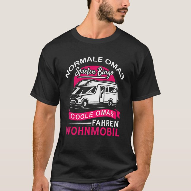 Camiseta Camping & Camper en auto de la abuela de Guay (Anverso)