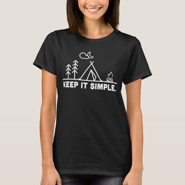 Camiseta Camping Camper Motorhome Caravan Campsite (Anverso)