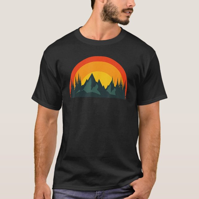 Camiseta Camping Camper Outdoors fishing hiking wilderness (Anverso)