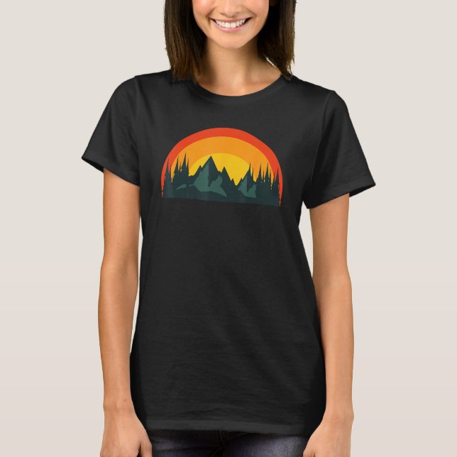 Camiseta Camping Camper Outdoors fishing hiking wilderness (Anverso)