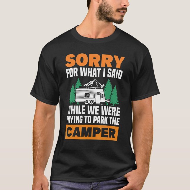 Camiseta Camping Camper Rv Adventure Traveling Hiking Outdo (Anverso)