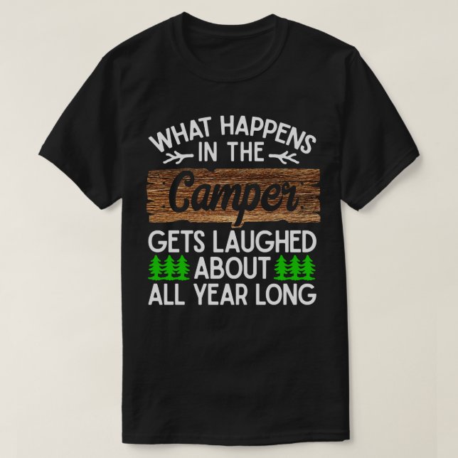 Camiseta Camping Camper Vacaciones Motorhome Adventure Gift (Diseño del anverso)