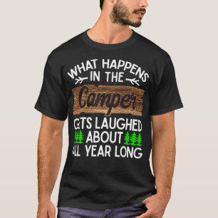 Camiseta Camping Camper Vacaciones Motorhome Adventure Gift