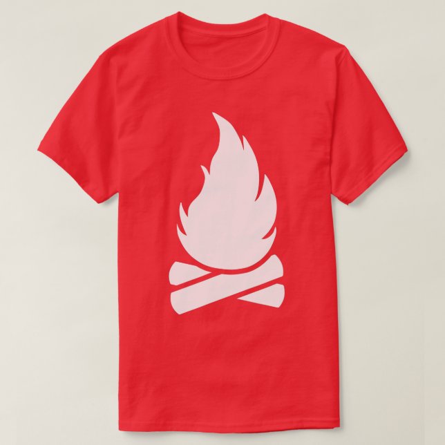 Camiseta Camping campfire  (Diseño del anverso)