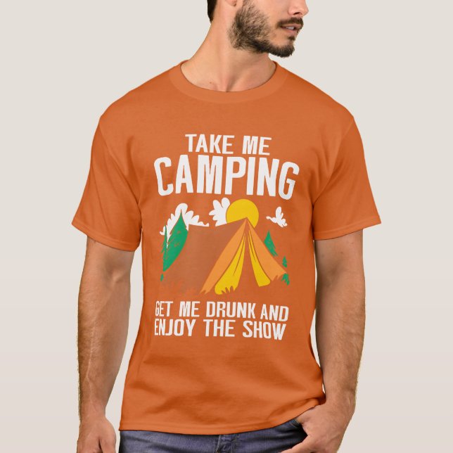 Camiseta Camping Campfire Camper friends (Anverso)
