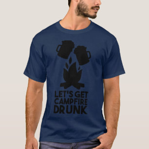 Camiseta Camping Campfire Drunk